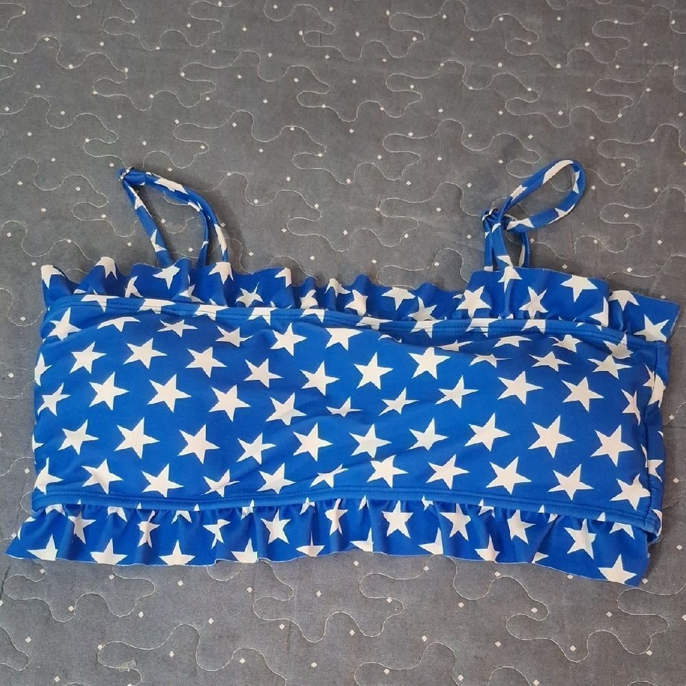 Blue Starry Swim Top